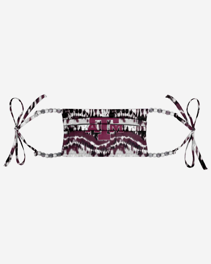 Texas A&M Aggies Tie-Dye Beaded Tie-Back Face Cover FOCO - FOCO.com