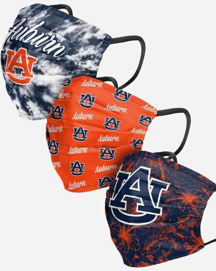 Auburn Tigers Womens Matchday 3 Pack Face Cover FOCO - FOCO.com
