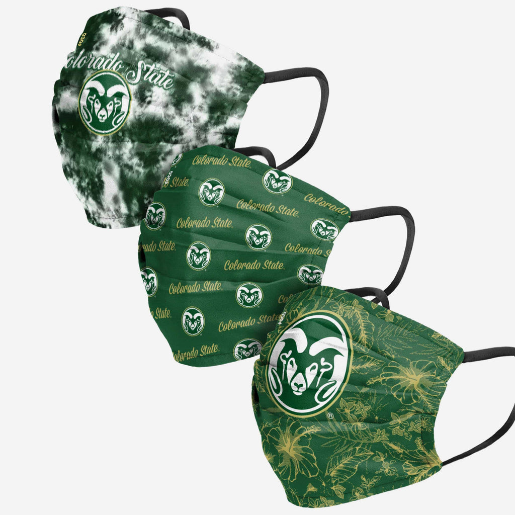 Colorado State Rams Womens Matchday 3 Pack Face Cover FOCO - FOCO.com