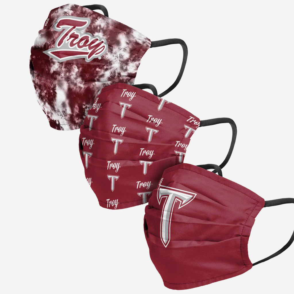 Troy Trojans Womens Matchday 3 Pack Face Cover FOCO - FOCO.com