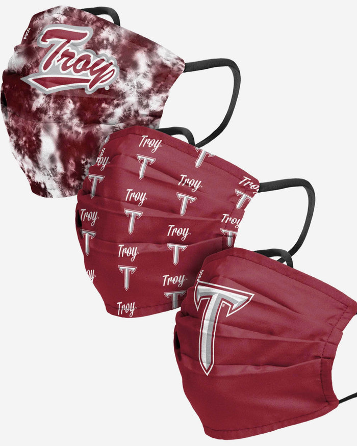 Troy Trojans Womens Matchday 3 Pack Face Cover FOCO - FOCO.com