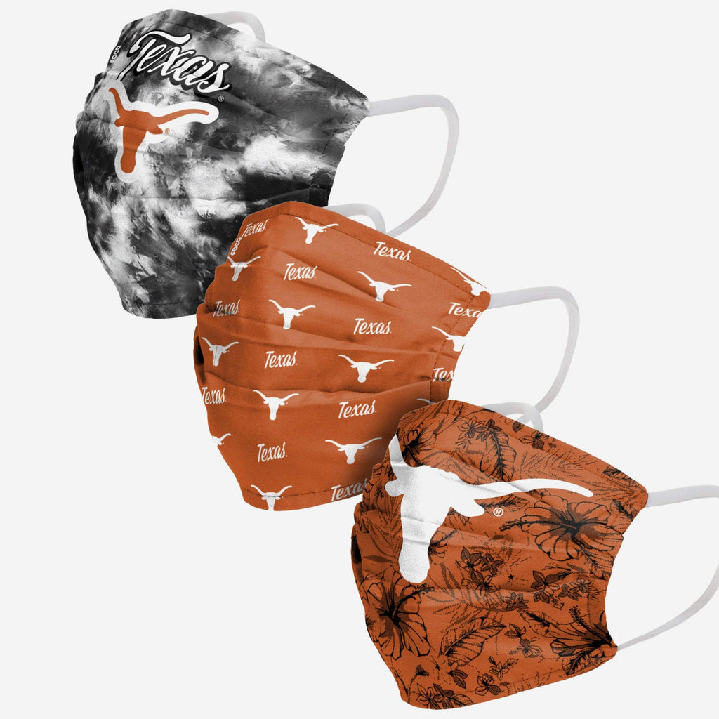 Texas Longhorns Womens Matchday 3 Pack Face Cover FOCO - FOCO.com