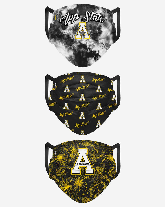 Appalachian State Mountaineers Womens Matchday 3 Pack Face Cover FOCO - FOCO.com