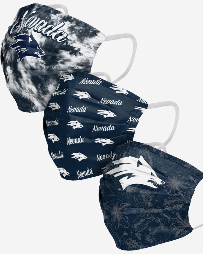 Nevada Wolf Pack Womens Matchday 3 Pack Face Cover FOCO - FOCO.com