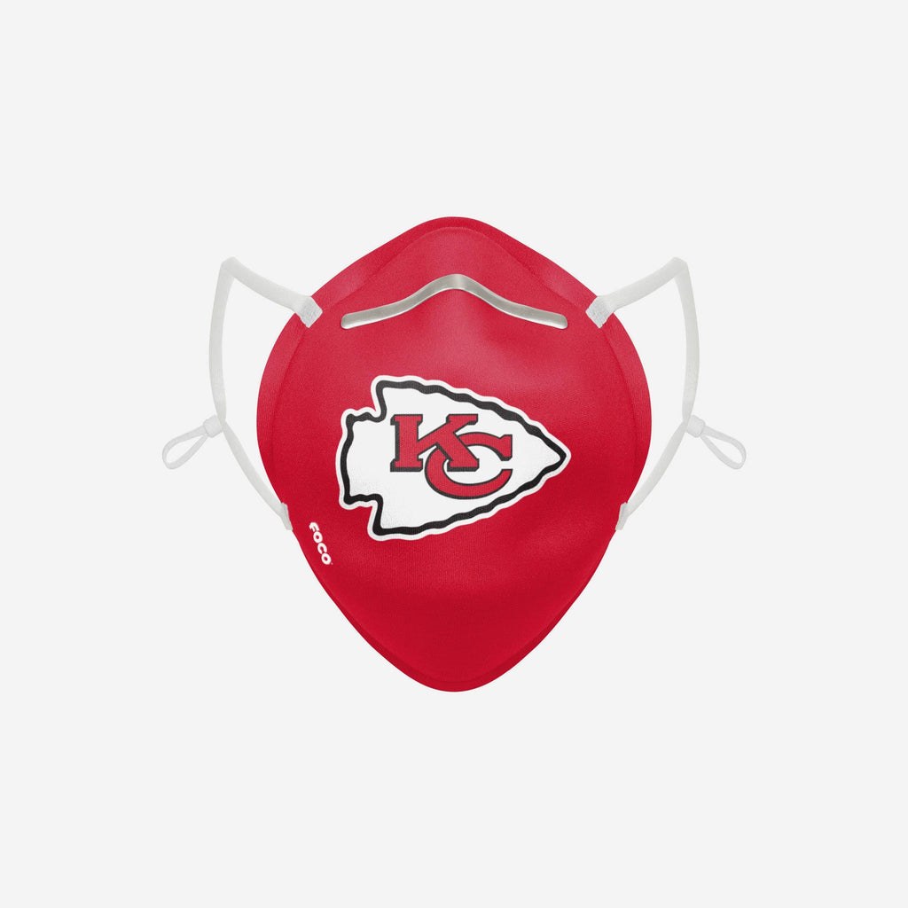 Kansas City Chiefs Big Logo Cone Face Cover FOCO - FOCO.com