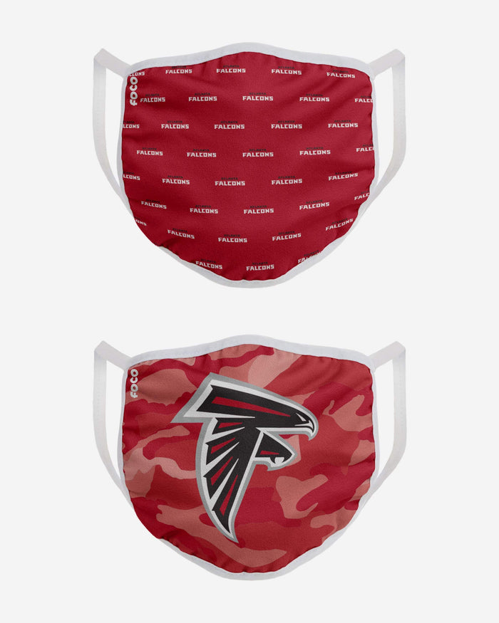Atlanta Falcons Clutch 2 Pack Face Cover FOCO - FOCO.com