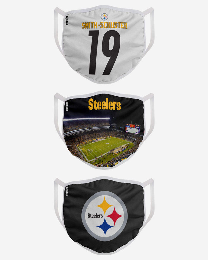 Pittsburgh Steelers Fan Fest 3 Pack Face Cover FOCO - FOCO.com