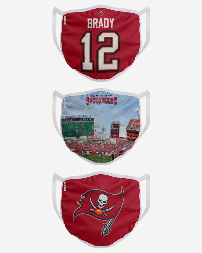 Tampa Bay Buccaneers Fan Fest 3 Pack Face Cover FOCO - FOCO.com