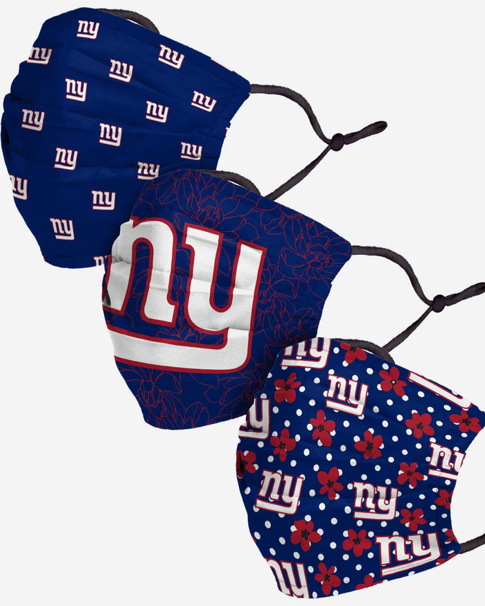 New York Giants Gameday Gardener 3 Pack Face Cover FOCO - FOCO.com