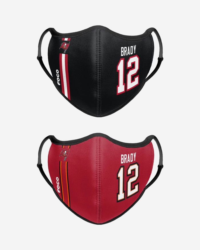 Tom Brady Tampa Bay Buccaneers Sport 2 Pack Face Cover FOCO - FOCO.com