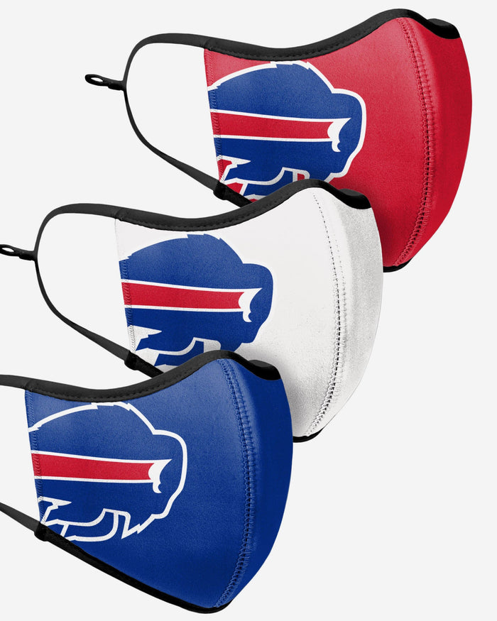 Buffalo Bills Sport 3 Pack Face Cover FOCO - FOCO.com