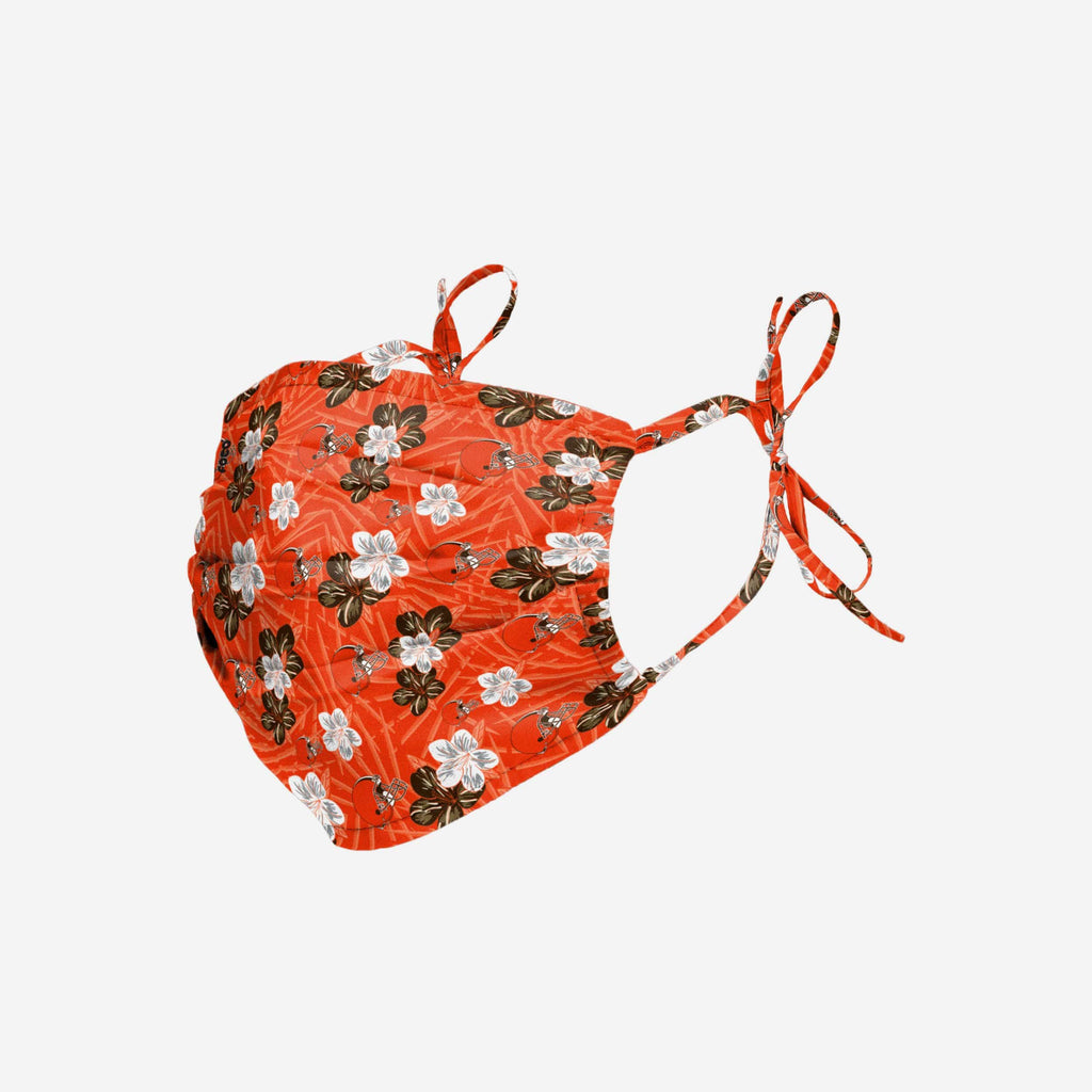 Cleveland Browns Hibiscus Tie-Back Face Cover FOCO - FOCO.com