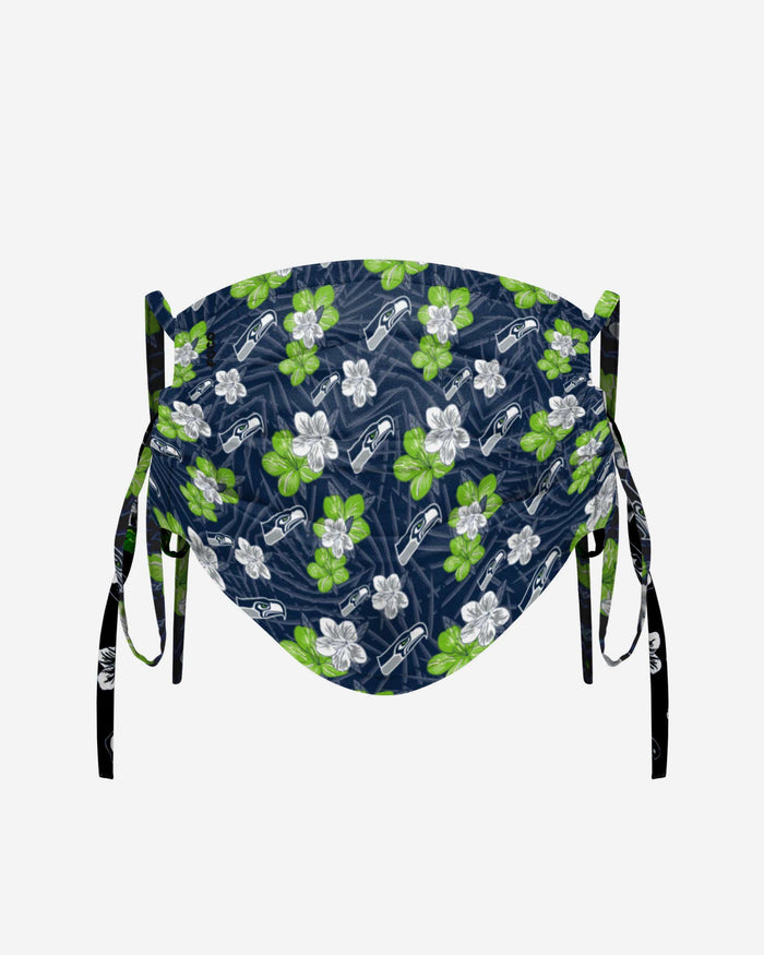 Seattle Seahawks Hibiscus Tie-Back Face Cover FOCO - FOCO.com