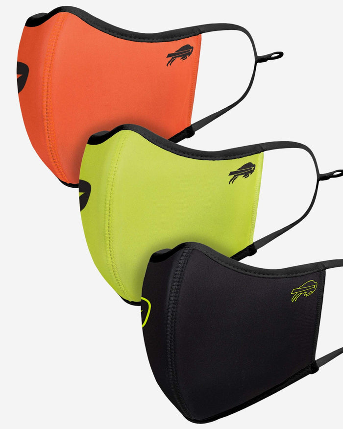 Buffalo Bills Highlights Sport 3 Pack Face Cover FOCO - FOCO.com