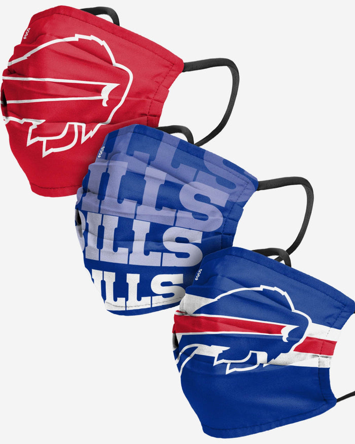 Buffalo Bills Matchday 3 Pack Face Cover FOCO Adult - FOCO.com