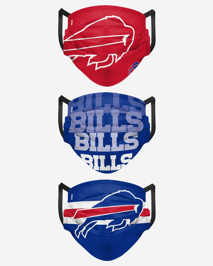 Buffalo Bills Matchday 3 Pack Face Cover FOCO - FOCO.com