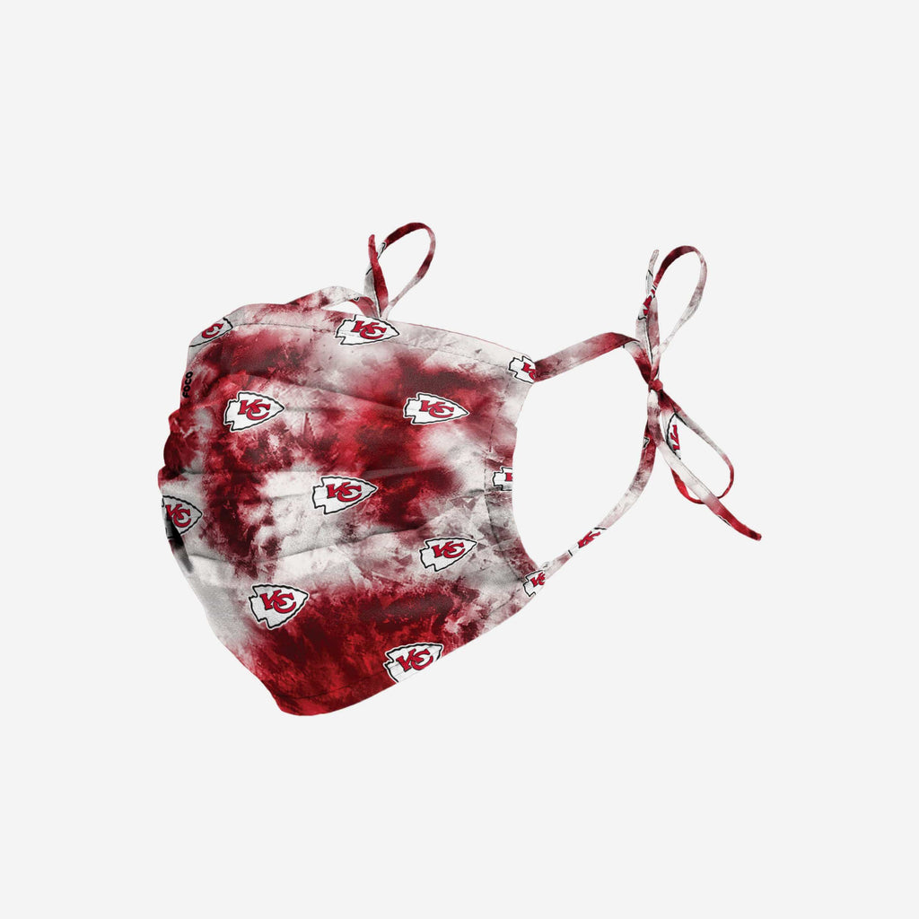 Kansas City Chiefs Tie-Dye Tie-Back Face Cover FOCO - FOCO.com