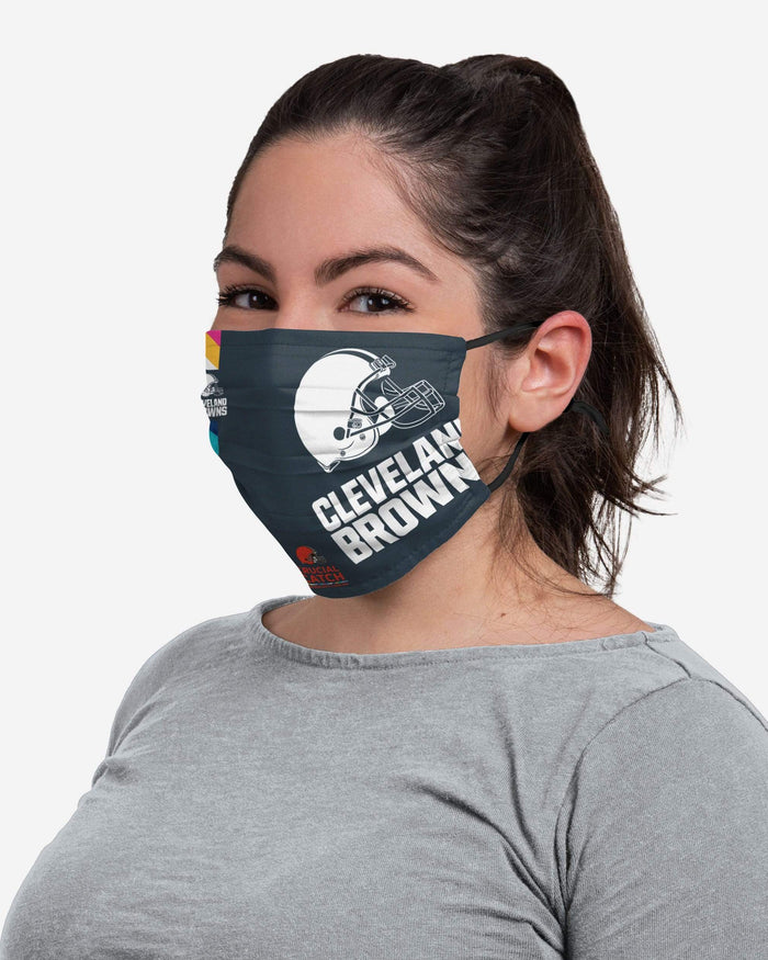 Cleveland Browns Crucial Catch Adjustable Face Cover FOCO - FOCO.com
