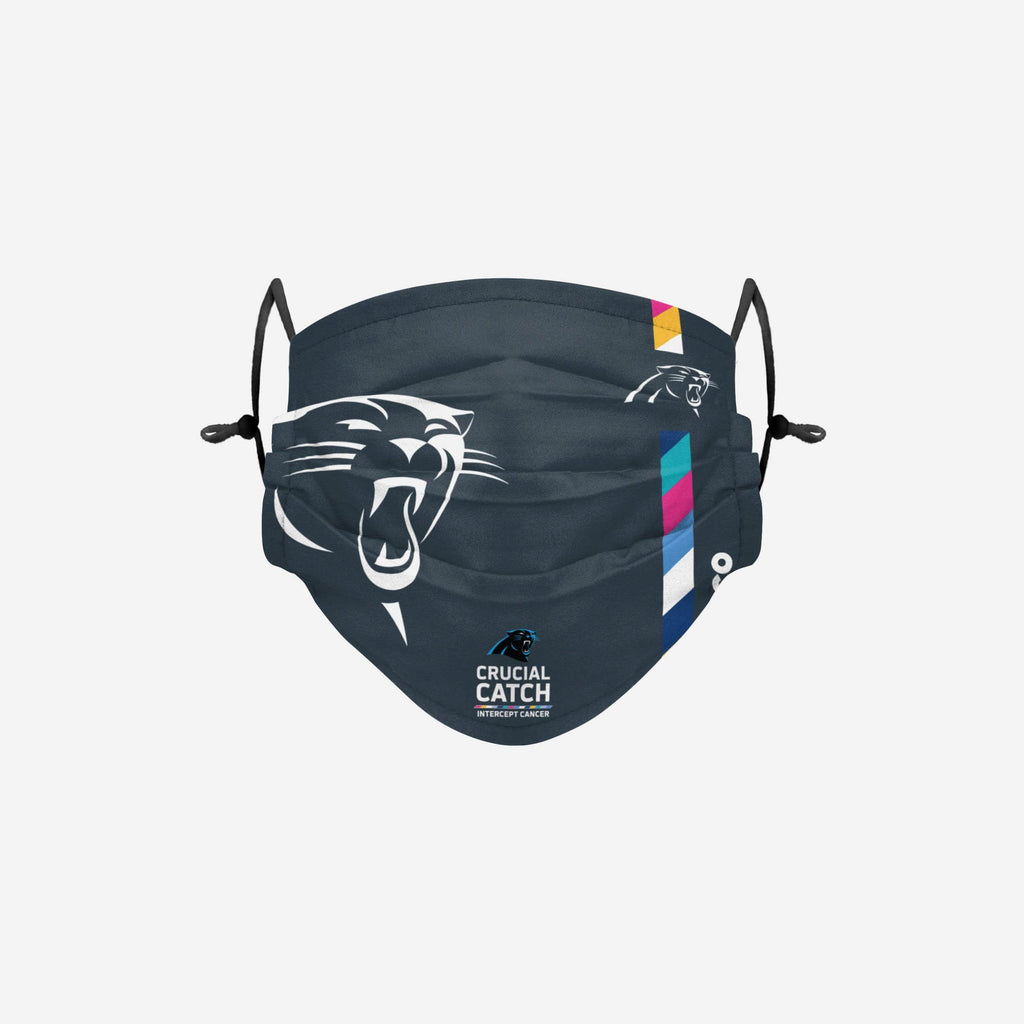 Carolina Panthers Crucial Catch Adjustable Face Cover FOCO - FOCO.com