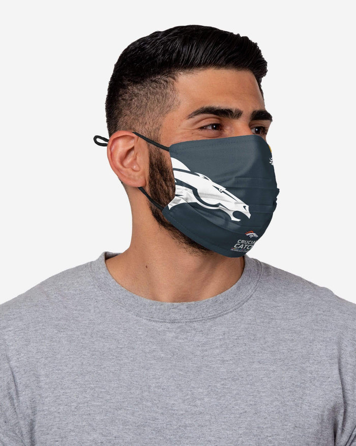 Denver Broncos Crucial Catch Adjustable Face Cover FOCO - FOCO.com