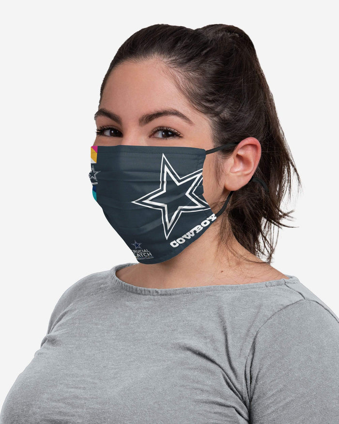 Dallas Cowboys Crucial Catch Adjustable Face Cover FOCO - FOCO.com