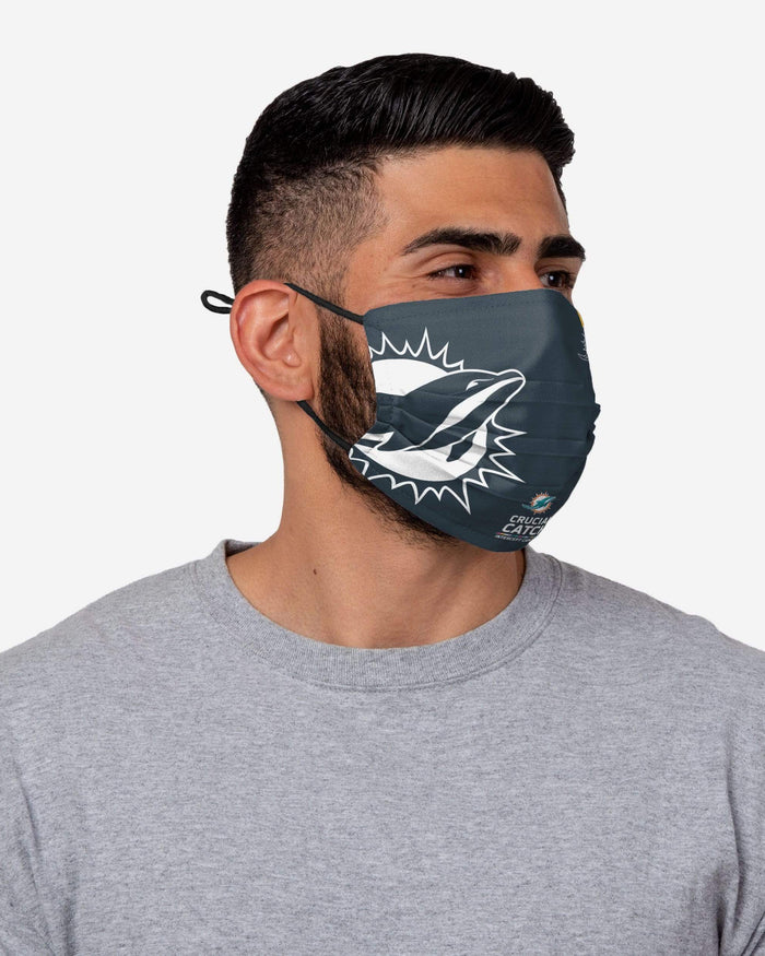 Miami Dolphins Crucial Catch Adjustable Face Cover FOCO - FOCO.com
