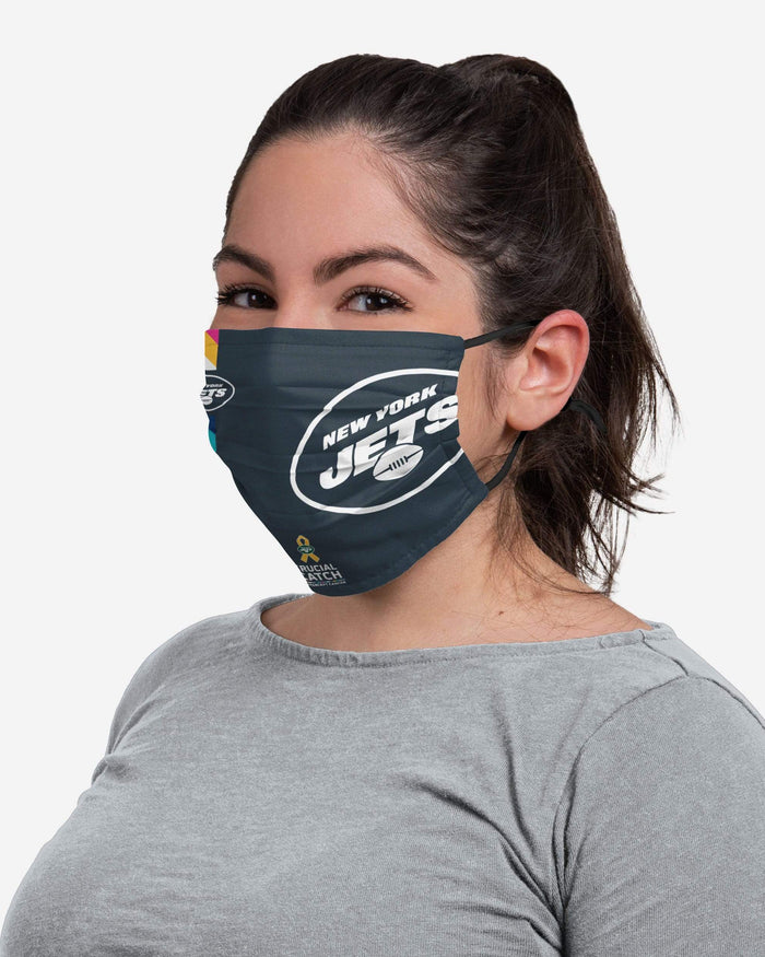 New York Jets Crucial Catch Adjustable Face Cover FOCO - FOCO.com