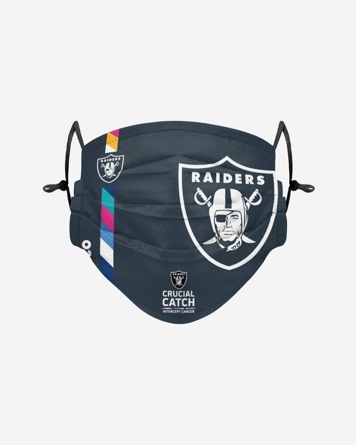Las Vegas Raiders Crucial Catch Adjustable Face Cover FOCO - FOCO.com
