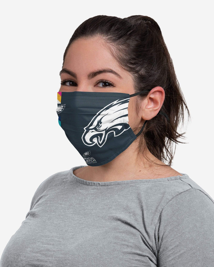 Philadelphia Eagles Crucial Catch Adjustable Face Cover FOCO - FOCO.com