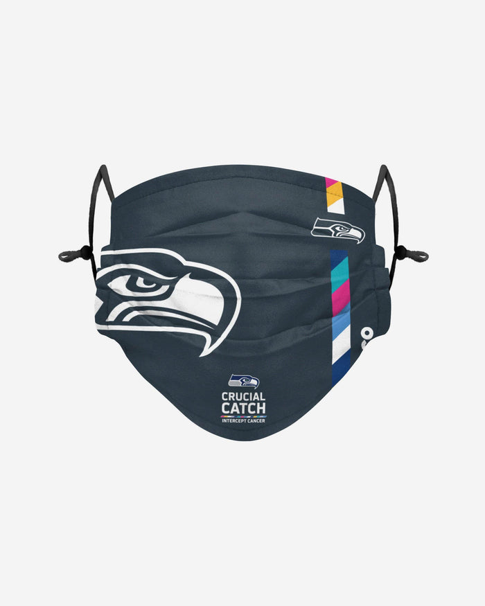 Seattle Seahawks Crucial Catch Adjustable Face Cover FOCO - FOCO.com