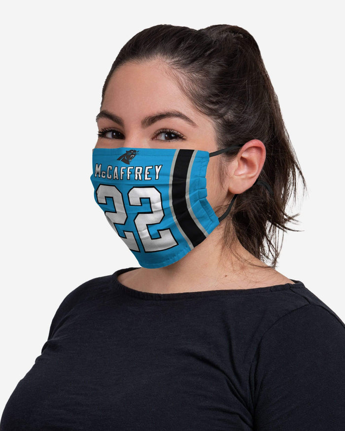 Christian McCaffrey Carolina Panthers Adjustable Face Cover FOCO - FOCO.com