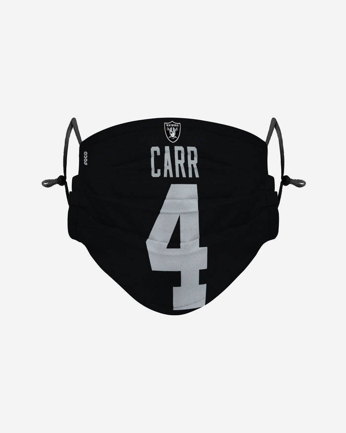 Derek Carr Las Vegas Raiders Adjustable Face Cover FOCO - FOCO.com