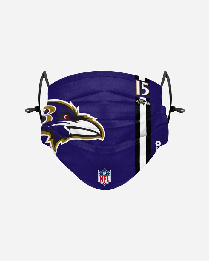 Marquise Brown Baltimore Ravens On-Field Sideline Logo Face Cover FOCO - FOCO.com