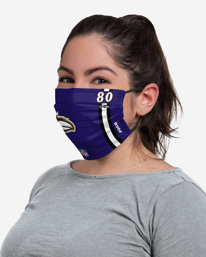 Miles Boykin Baltimore Ravens On-Field Sideline Logo Face Cover FOCO - FOCO.com