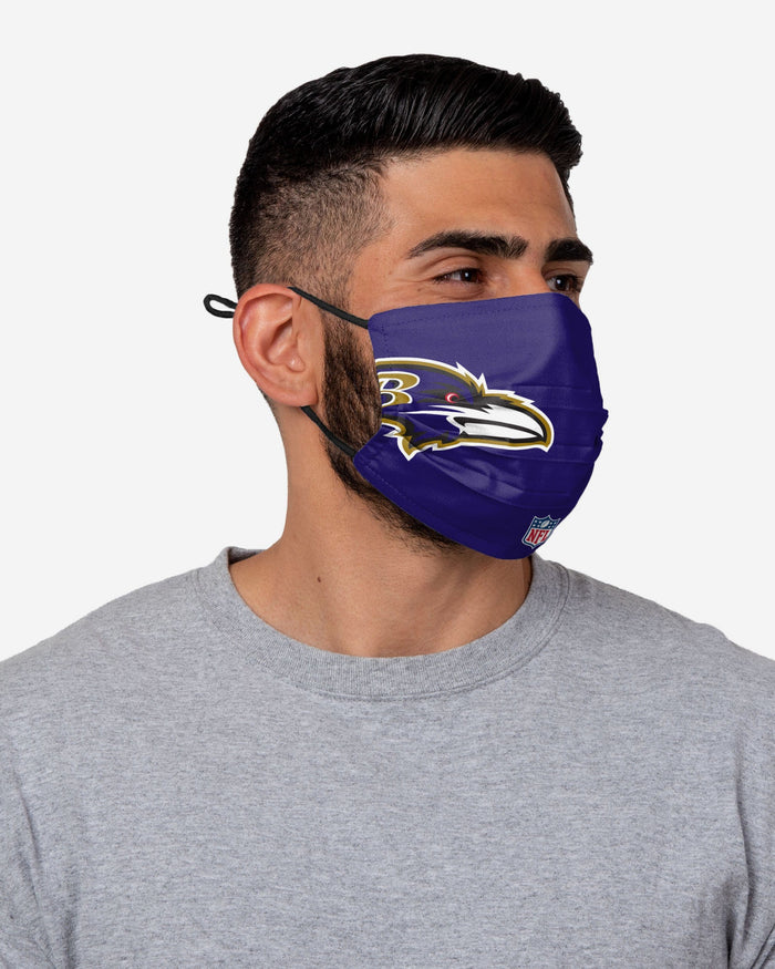 Justin Tucker Baltimore Ravens On-Field Sideline Logo Face Cover FOCO - FOCO.com