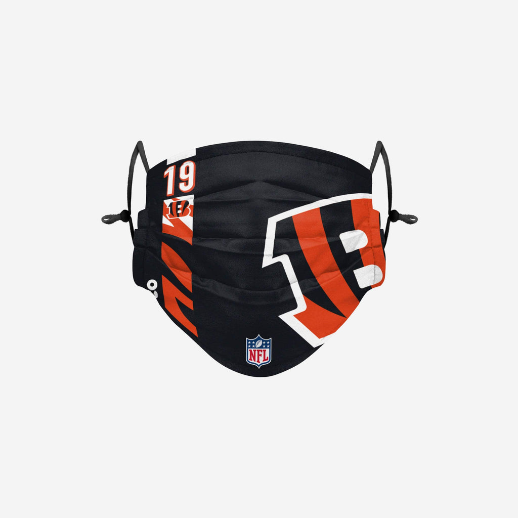Auden Tate Cincinnati Bengals On-Field Sideline Logo Face Cover FOCO - FOCO.com