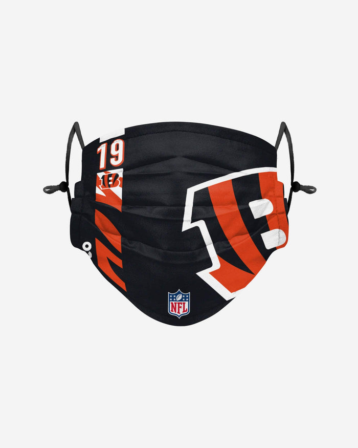 Auden Tate Cincinnati Bengals On-Field Sideline Logo Face Cover FOCO - FOCO.com