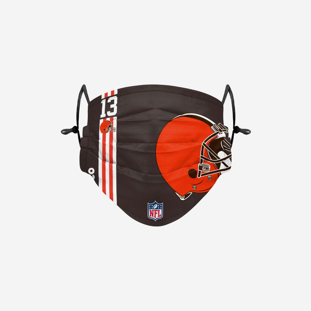 Odell Beckham Jr Cleveland Browns On-Field Sideline Logo Face Cover FOCO Adult - FOCO.com