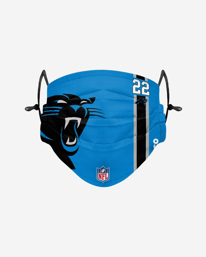 Christian McCaffrey Carolina Panthers On-Field Sideline Logo Face Cover FOCO - FOCO.com