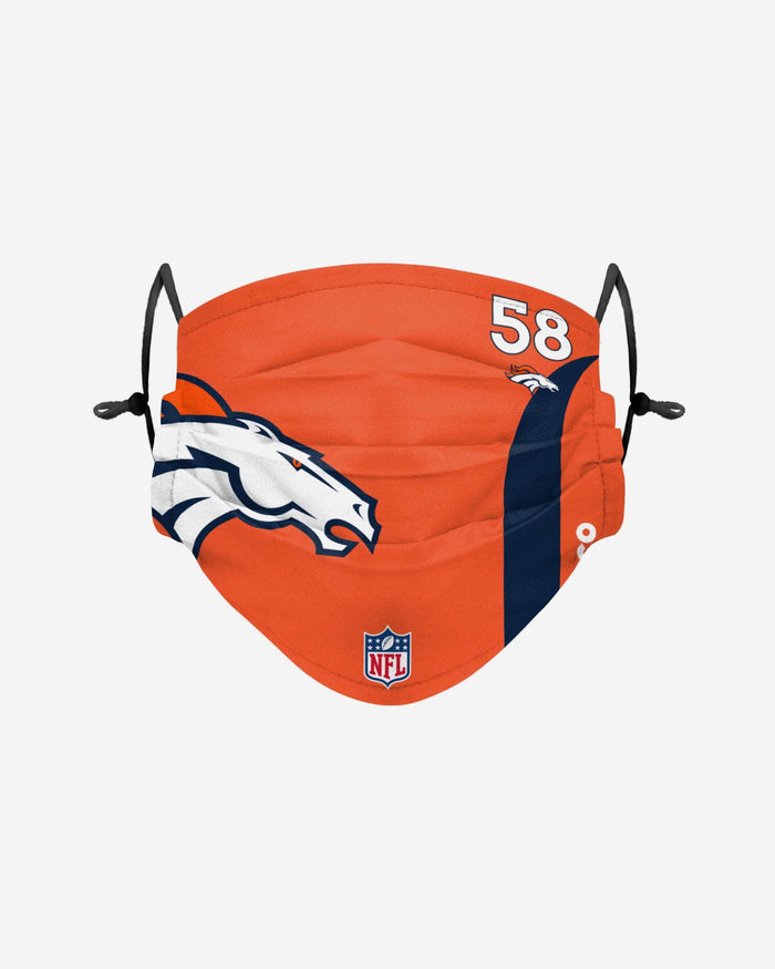 Von Miller Denver Broncos On-Field Sideline Logo Face Cover FOCO - FOCO.com