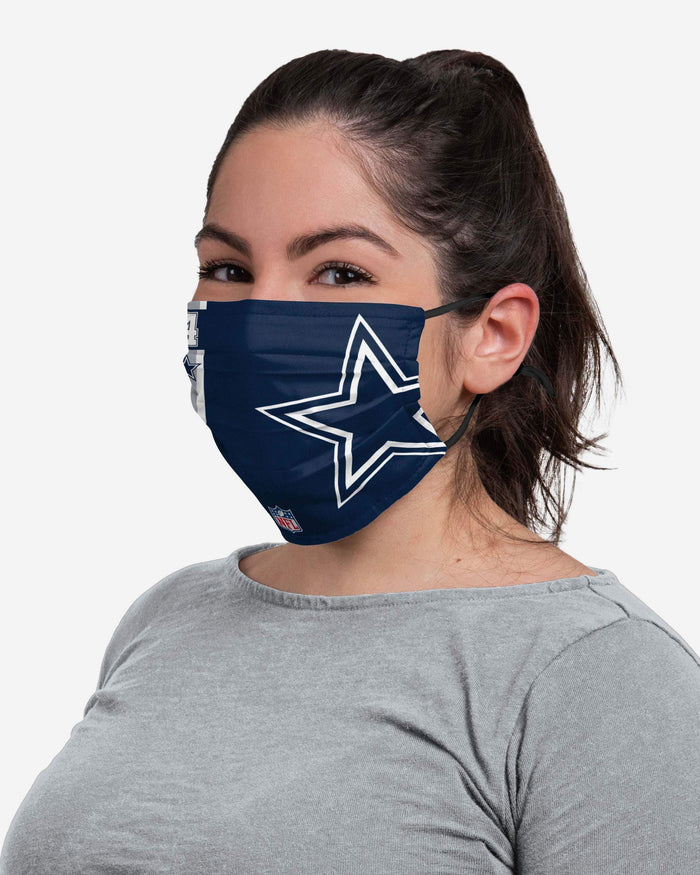 Dak Prescott Dallas Cowboys On-Field Sideline Logo Face Cover FOCO - FOCO.com