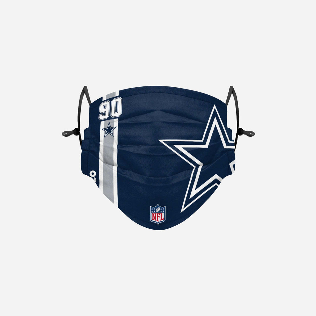 Demarcus Lawrence Dallas Cowboys On-Field Sideline Logo Face Cover FOCO - FOCO.com