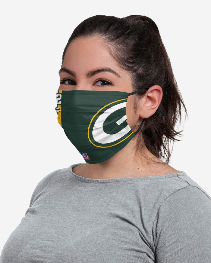Aaron Rodgers Green Bay Packers On-Field Sideline Logo Face Cover FOCO - FOCO.com