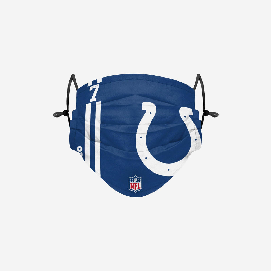 Jacoby Brissett Indianapolis Colts On-Field Sideline Logo Face Cover FOCO - FOCO.com