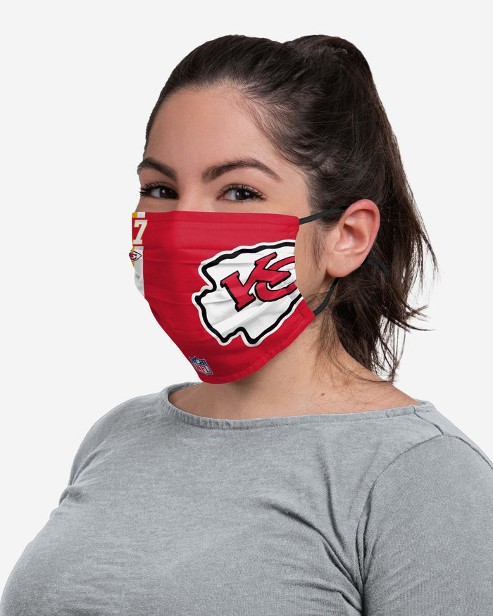 Travis Kelce Kansas City Chiefs On-Field Sideline Logo Face Cover FOCO - FOCO.com