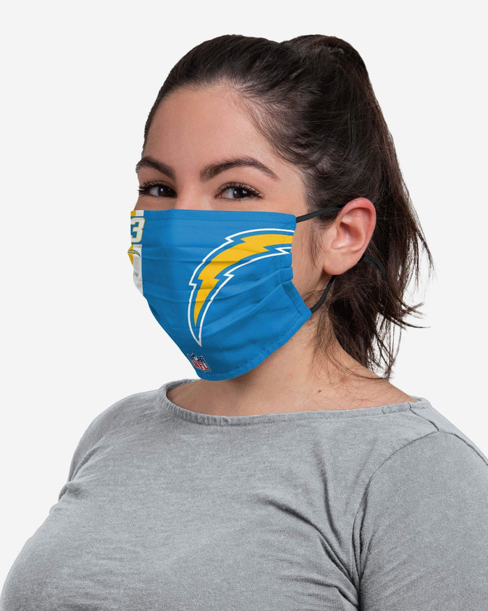 Keenan Allen Los Angeles Chargers On-Field Sideline Logo Face Cover FOCO - FOCO.com