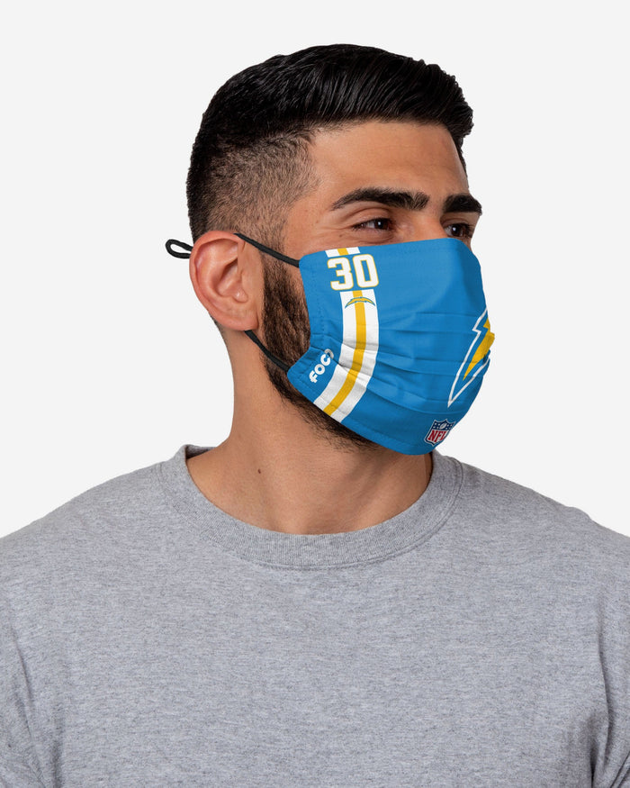Austin Ekeler Los Angeles Chargers On-Field Sideline Logo Face Cover FOCO - FOCO.com