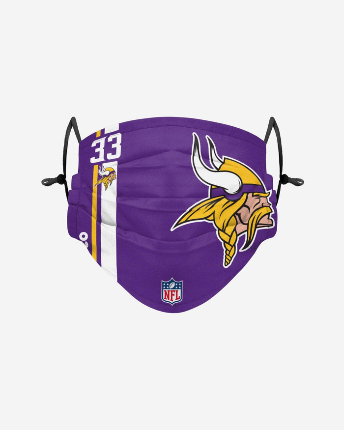 Dalvin Cook Minnesota Vikings On-Field Sideline Logo Face Cover FOCO - FOCO.com