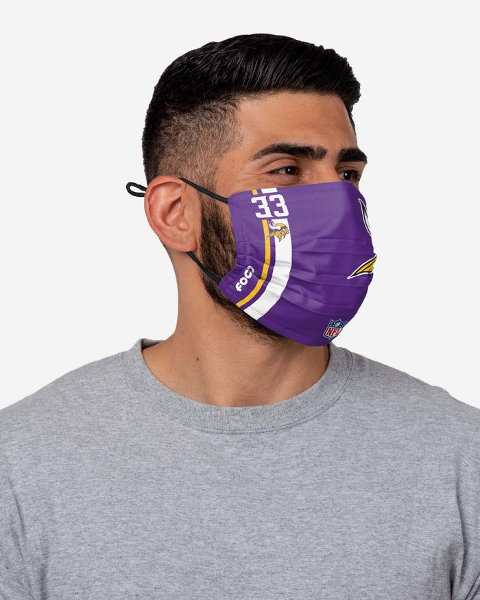 Dalvin Cook Minnesota Vikings On-Field Sideline Logo Face Cover FOCO - FOCO.com