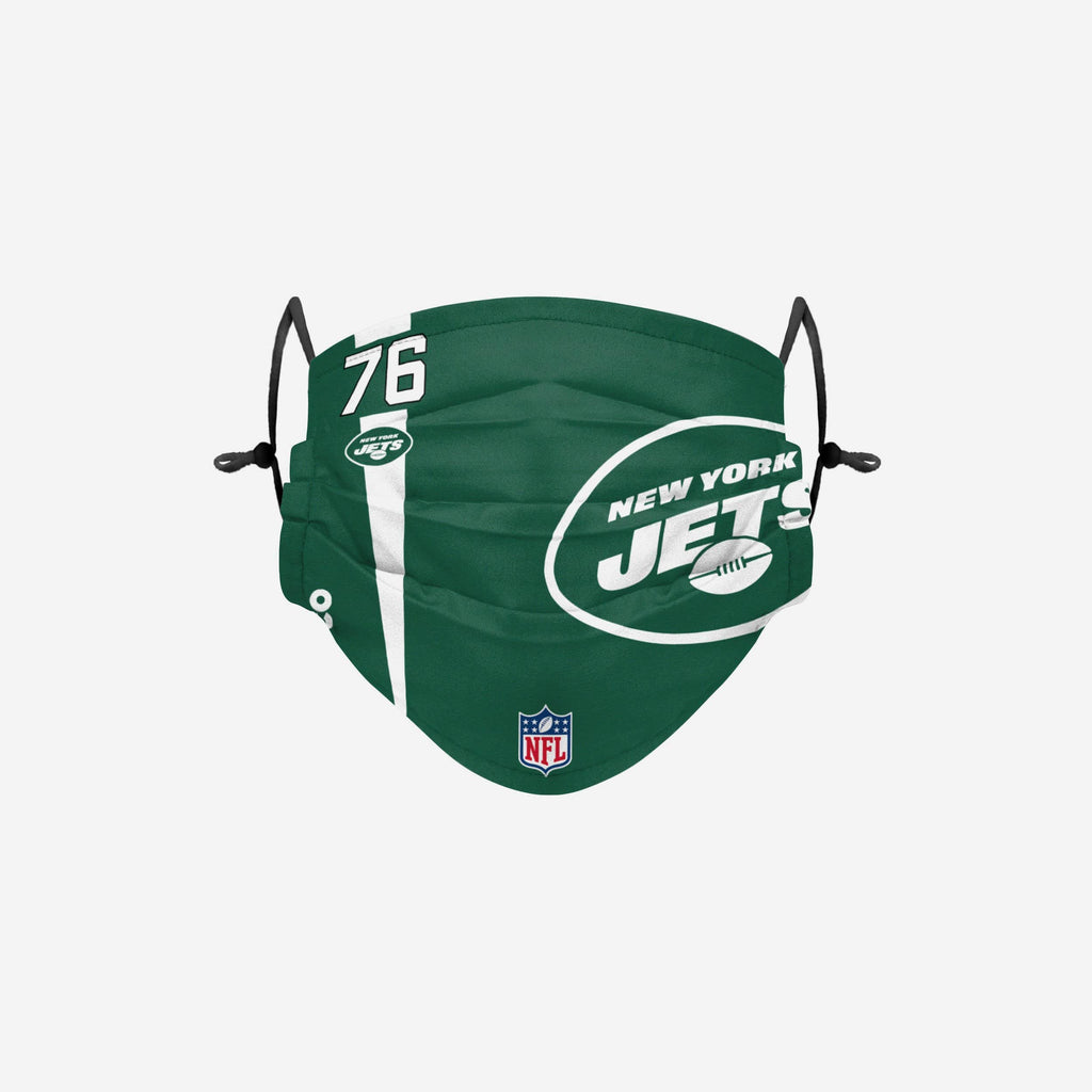 George Fant New York Jets On-Field Sideline Logo Face Cover FOCO - FOCO.com